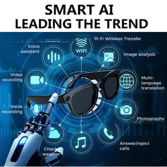 Gafas Inteligentes AI con Cámara HD y Control por Botón