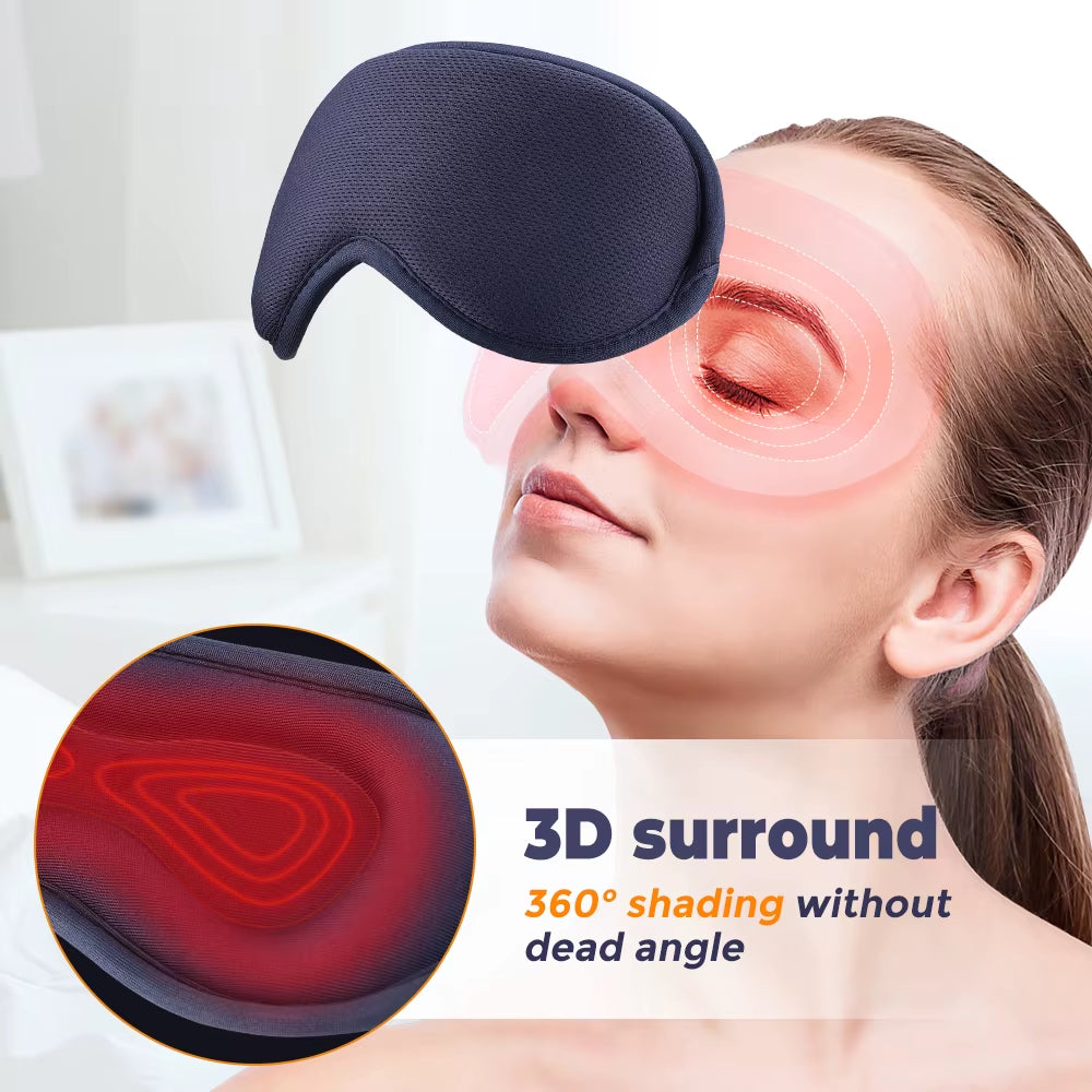Máscara Ocular Eléctrica con Calor y Vibración 🌙