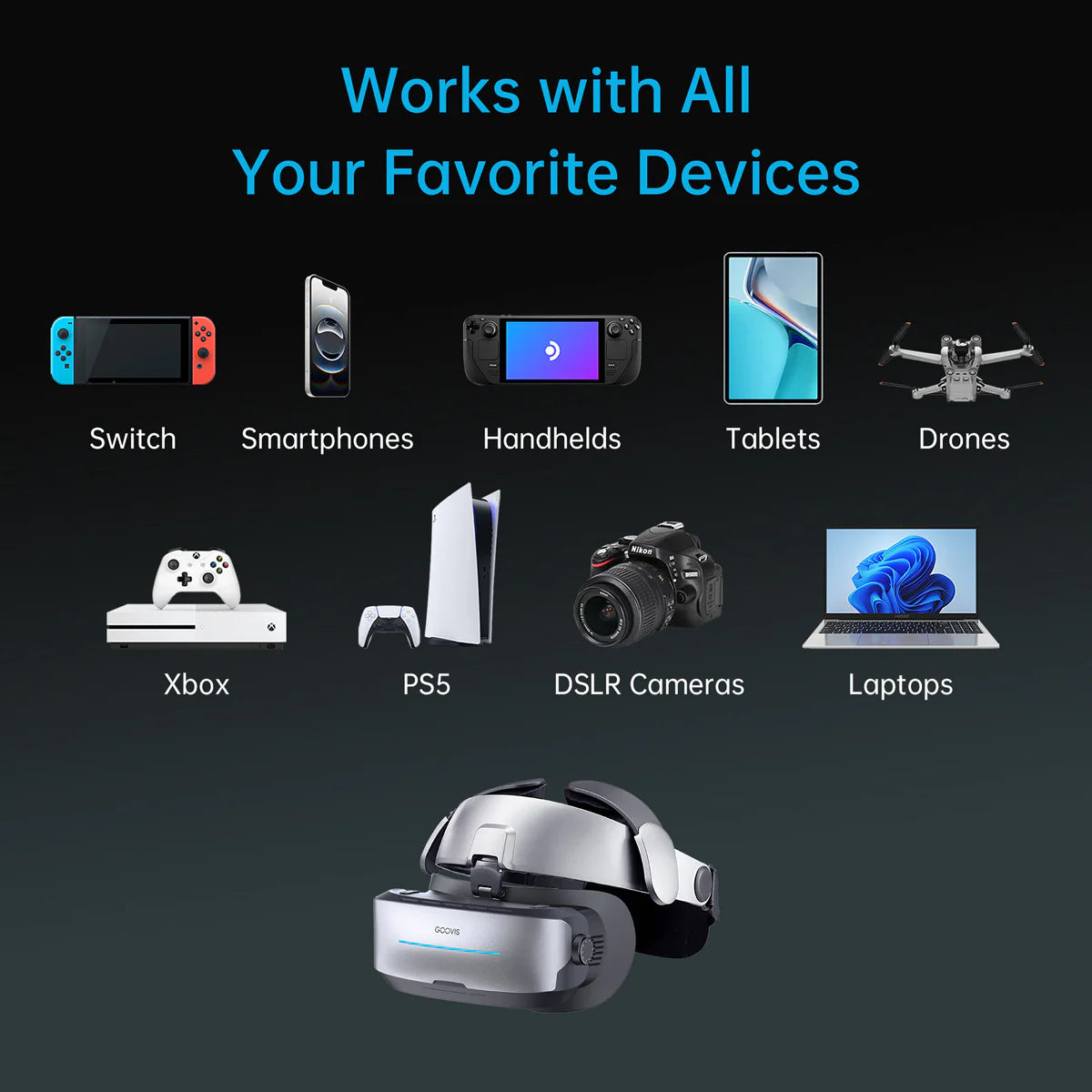 GOOVIS G3 Max – Gafas 3D IMAX con Micro-OLED