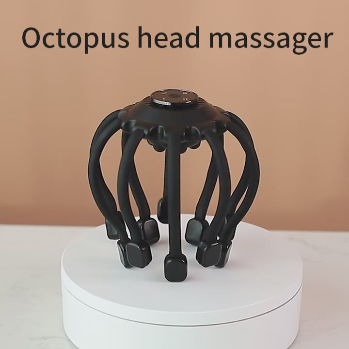 Masajeador de cabeza inteligente Bluetooth con vibración multidimensional