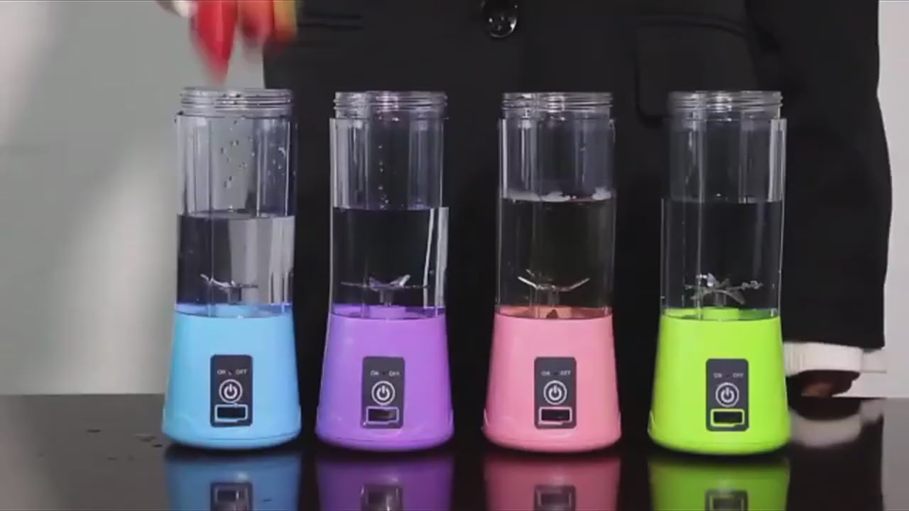 Batidora portátil eléctrica 380 ml para zumos y batidos