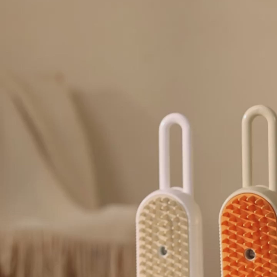 Cepillo eléctrico 3 en 1 con vapor para mascotas